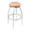 Holland Bar Stool Co 25" Swivel Counter Stool, Chrome Finish, Nat Oak Seat 80225CHNatOak - alternate 1